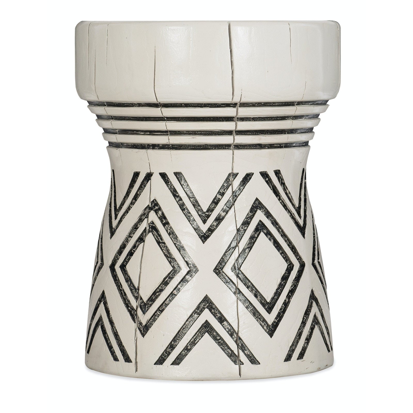 Hooker Furniture Commerce & Market Carved Stump Side Table