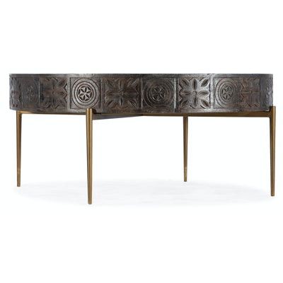 Hooker Furniture Commerce & Market Carved Round Cocktail Table