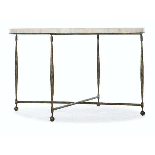 Hooker Furniture Commerce & Market Round Bone Inlay Cocktail Table
