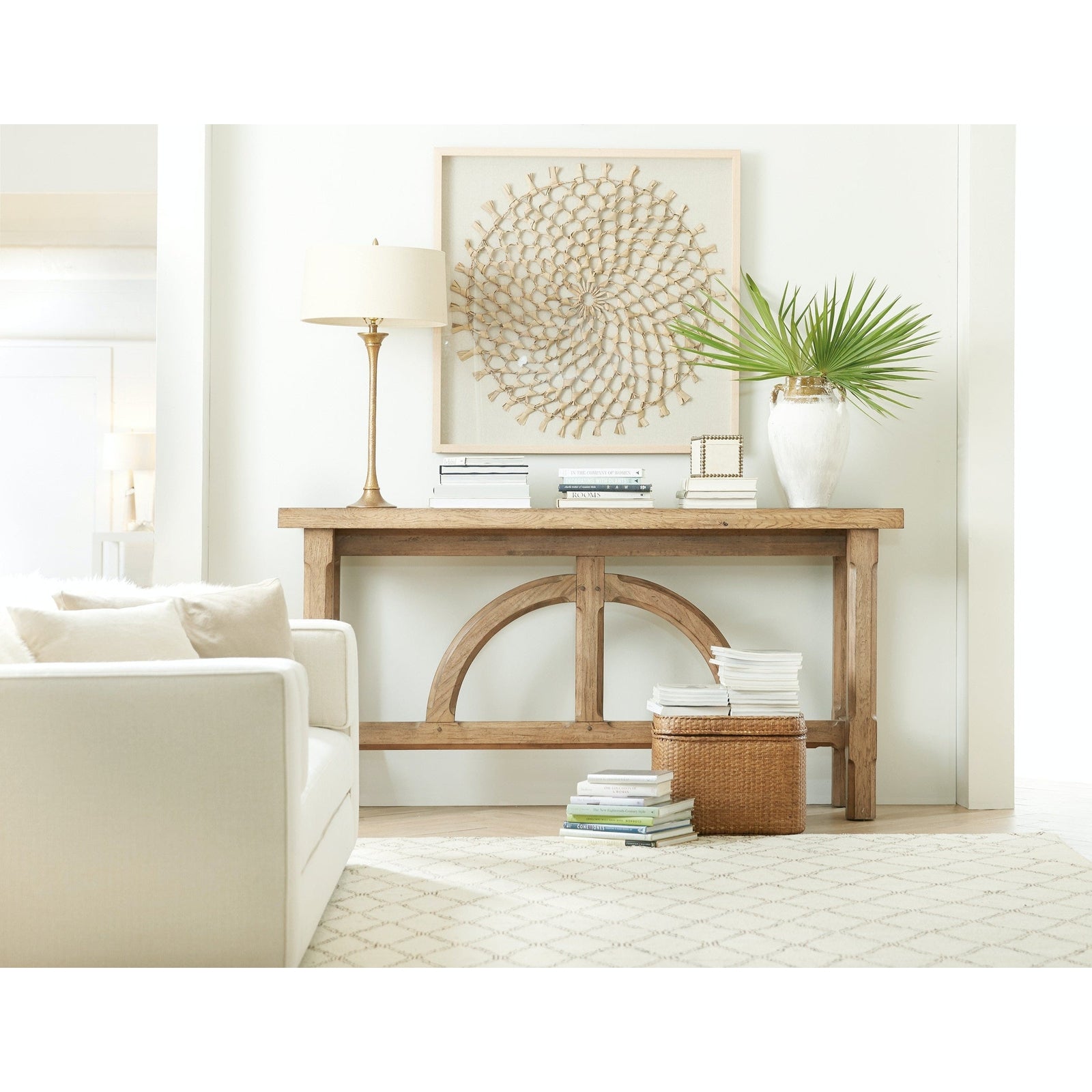 Hooker Furniture Commerce & Market Half Circle Console Table