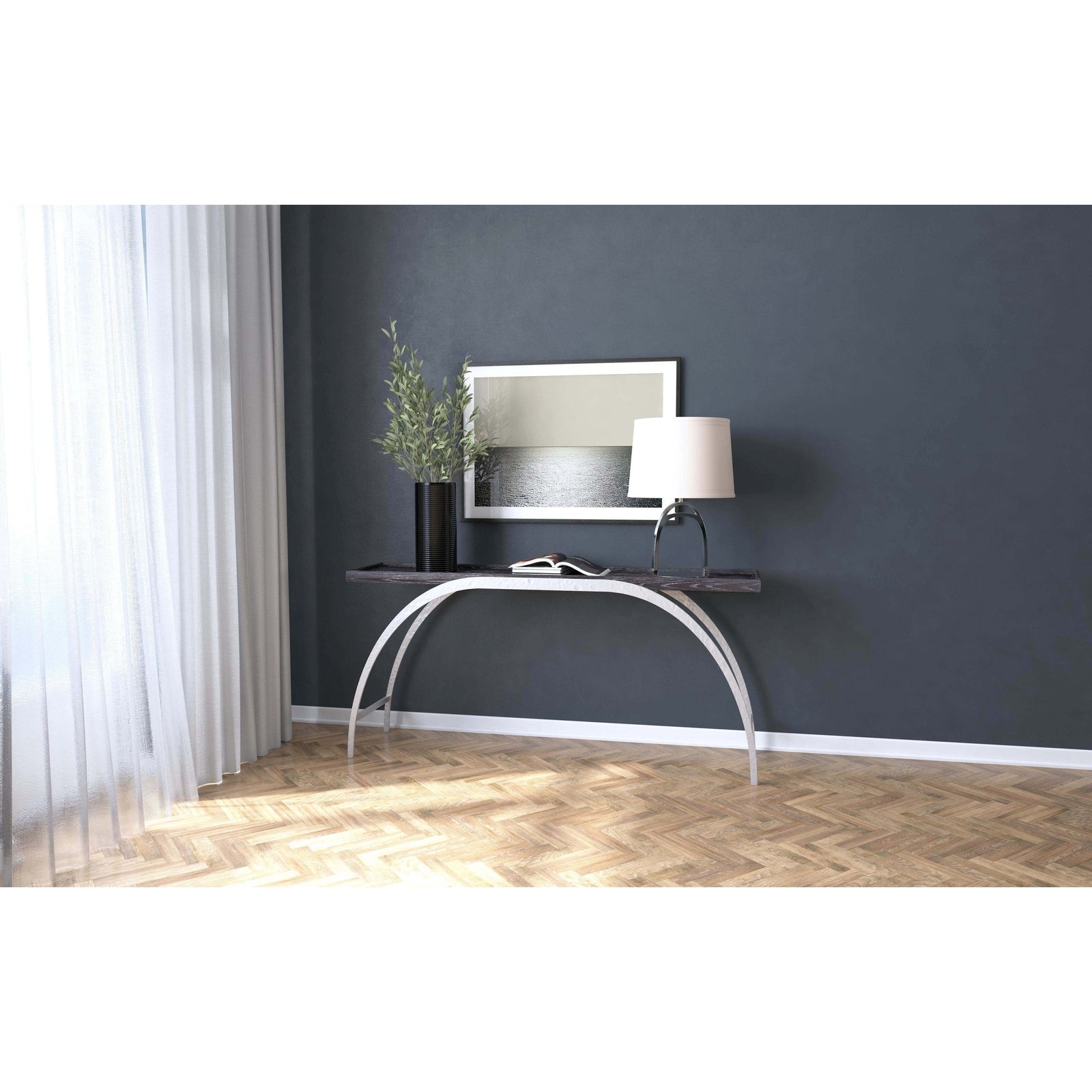 Hooker Furniture Commerce & Market Metal and Wood Console Table