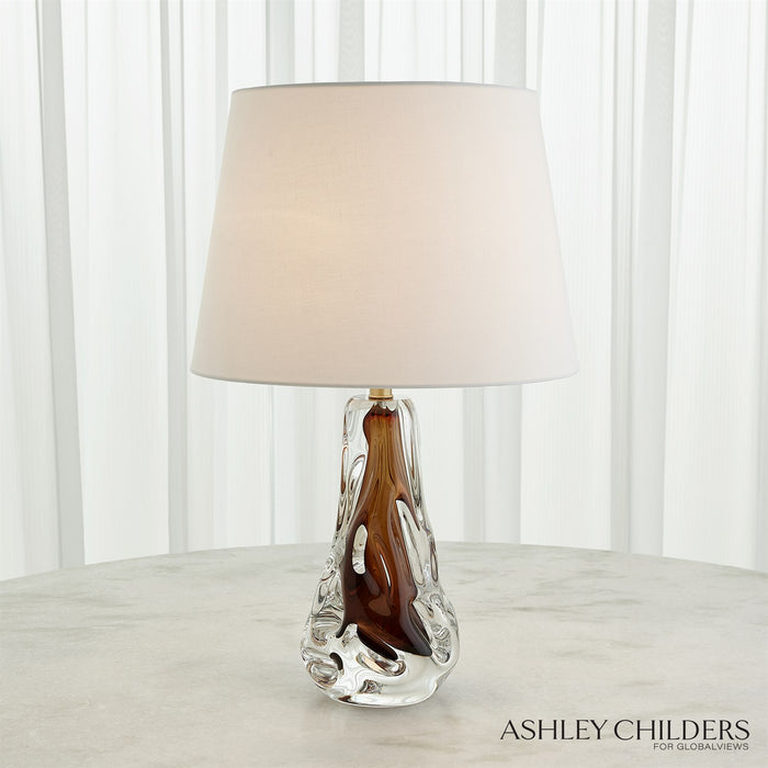 Global Views Lila Lamp-Amber by Ashley Childers