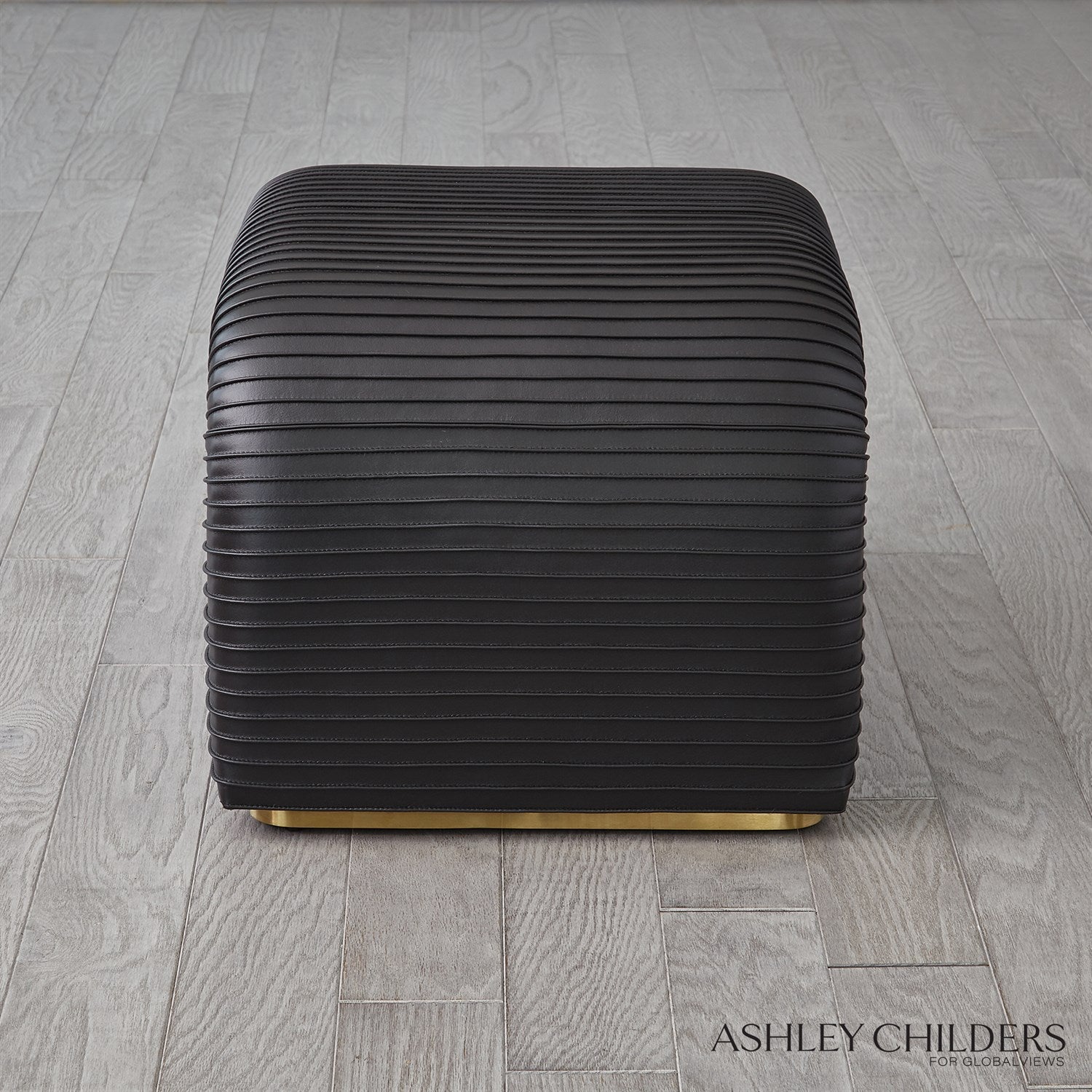 Global Views Cade Stool by Ashley Childers