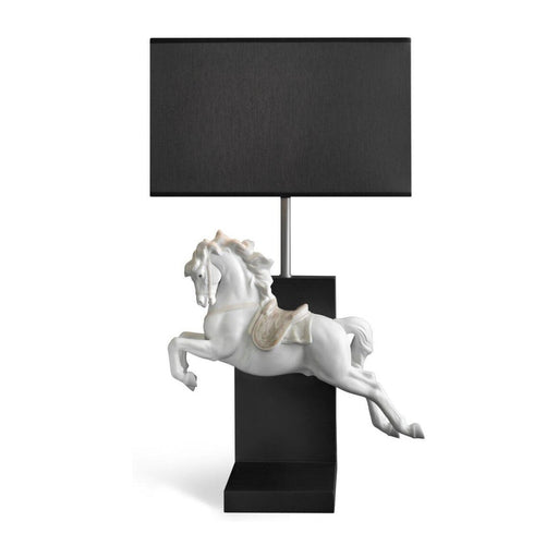 Lladro Horse on Pirouette Table Lamp US