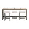 Universal Furniture Curated Mitchell Console with Stools