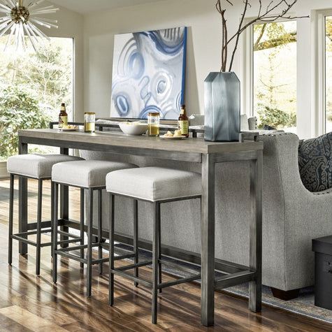 Universal Furniture Curated Mitchell Console with Stools