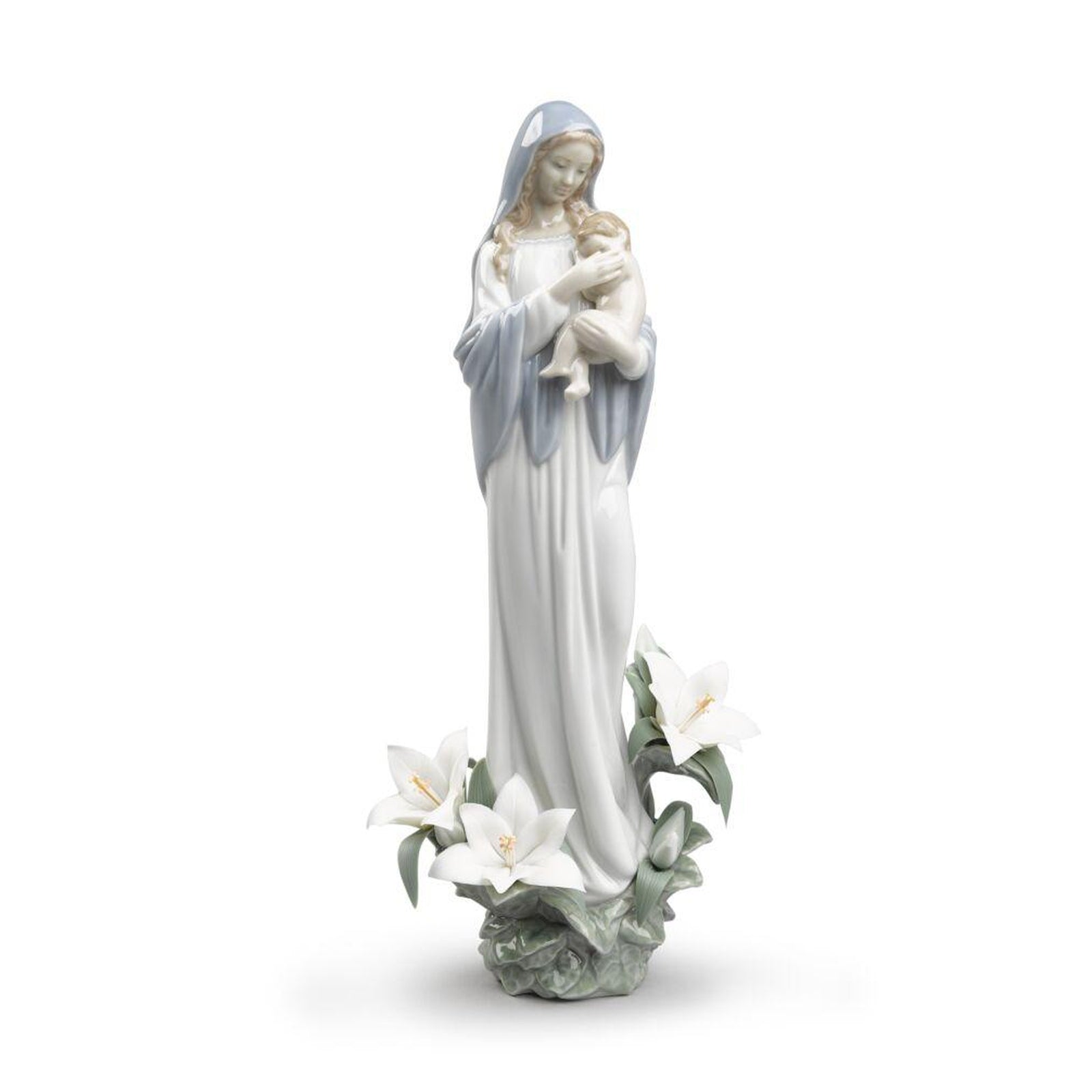 Lladro Madonna of The Flowers Figurine