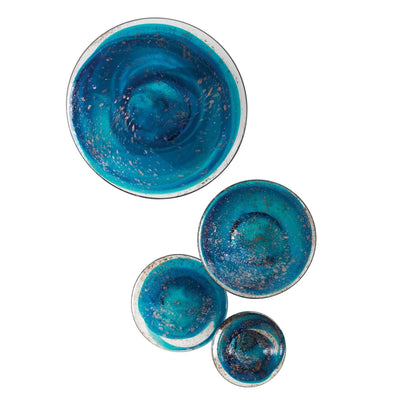 Global Views Glass Wall Mushrooms Set of 4