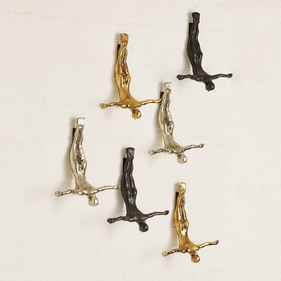 Global Views Wall Diver Sculpture