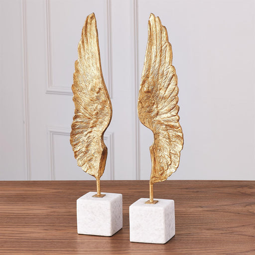 Global Views Wings Sculpture Pair
