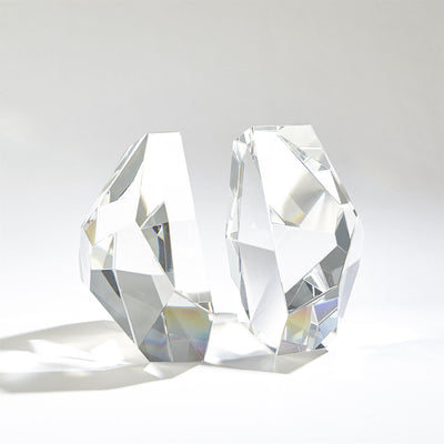 Global Views S/2 Crystal Bookends