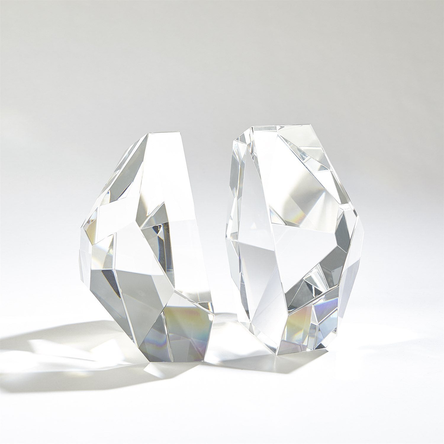 Global Views S/2 Crystal Bookends