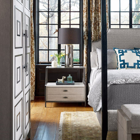 Universal Furniture Midtown Stone Top Nightstand