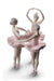 Lladro Our Ballet Pose Dancers Figurine