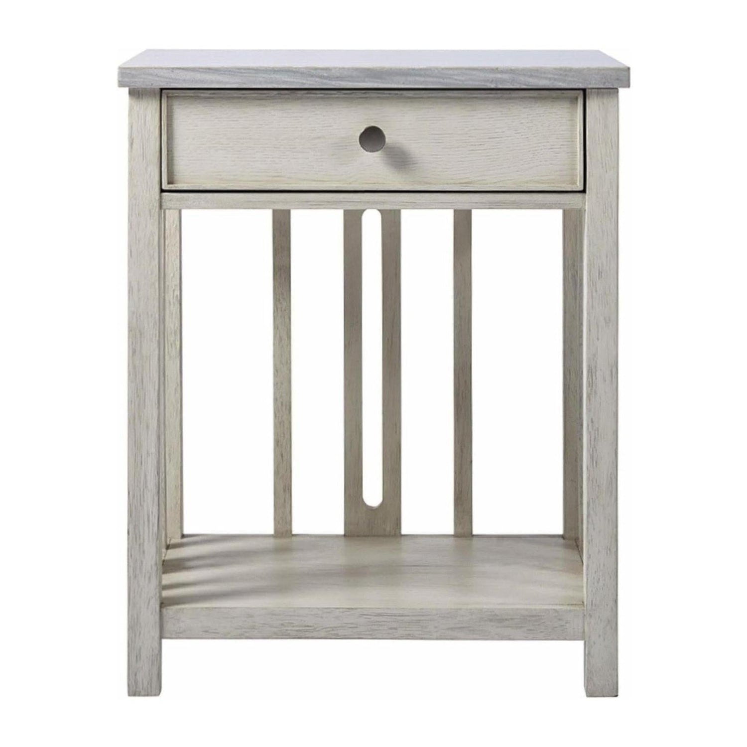Universal Furniture Coastal Living Bedside Table with Stone Top