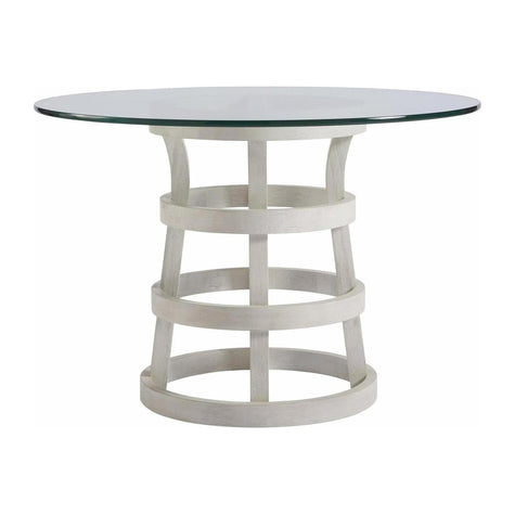 Universal Furniture Coastal Living Round Dining Table with Glass Top