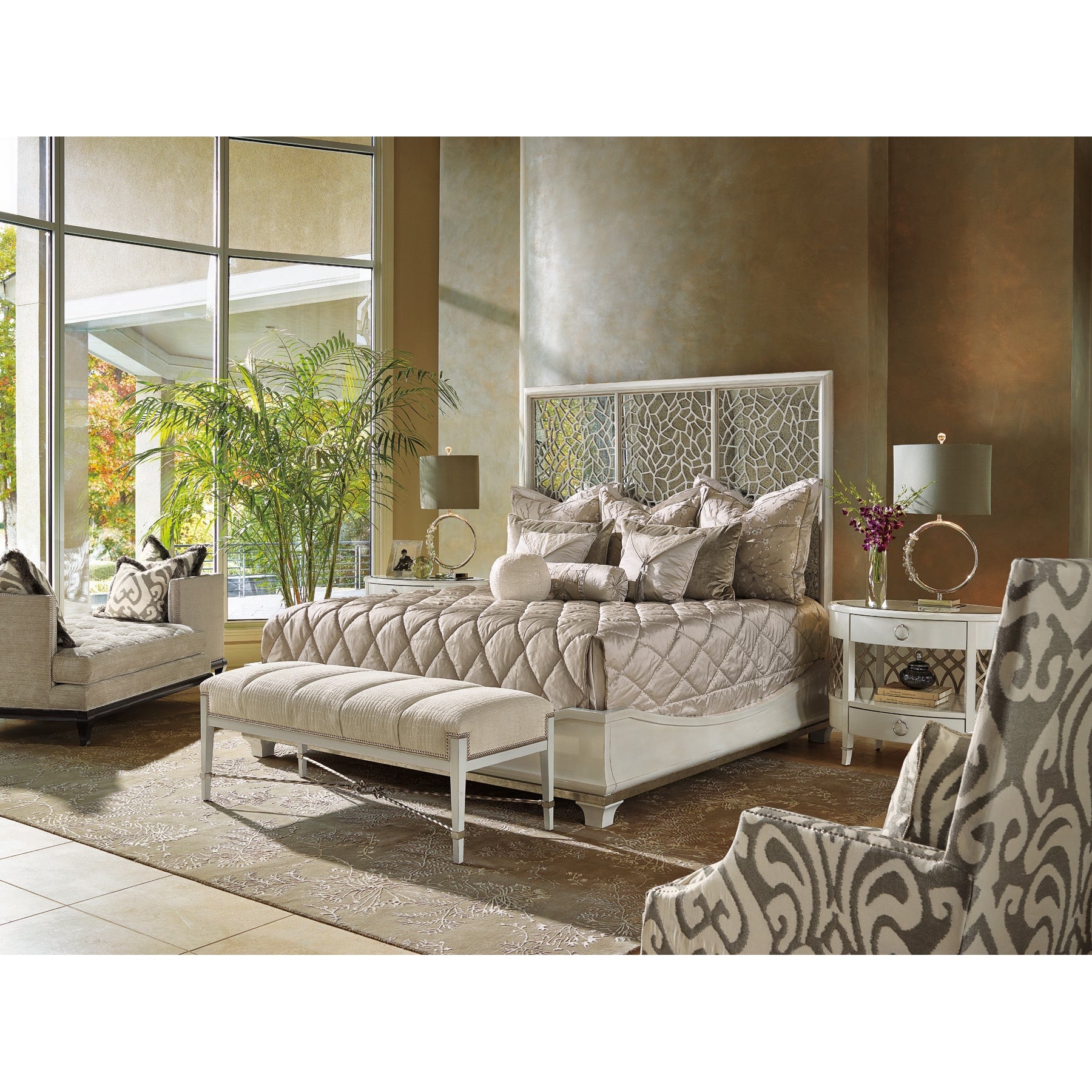 Maitland Smith Sale Bolero Panel Bed - King Bol11W