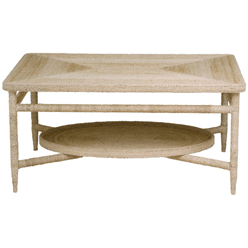 Maitland Smith Sale Galleried Abaca Cocktail Table SH02-061819