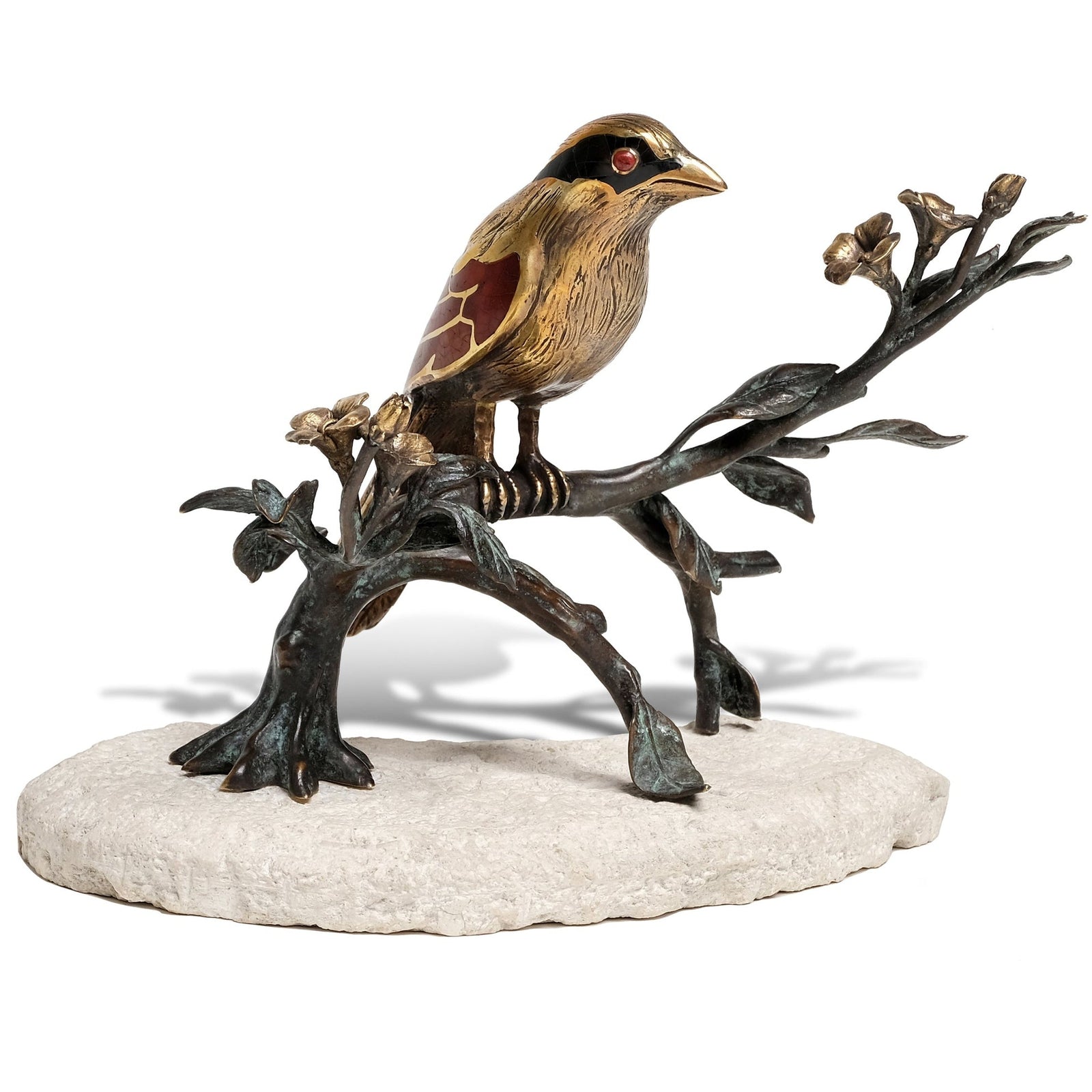 Maitland Smith Sale Brass Magpie Sculpture SH41-080716