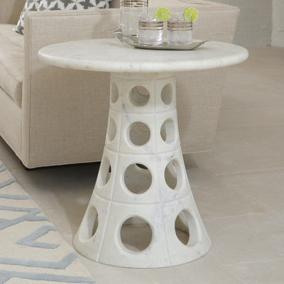 Global Views Taper Circle Side Table