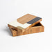 Global Views Wooden Inlaid Box-Black/Ivory