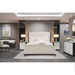 Michael Amini Paris Chic Tufted Panel Bed