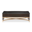 Michael Amini Malibu Crest Crotch Mahogany Rectangular Cocktail Table