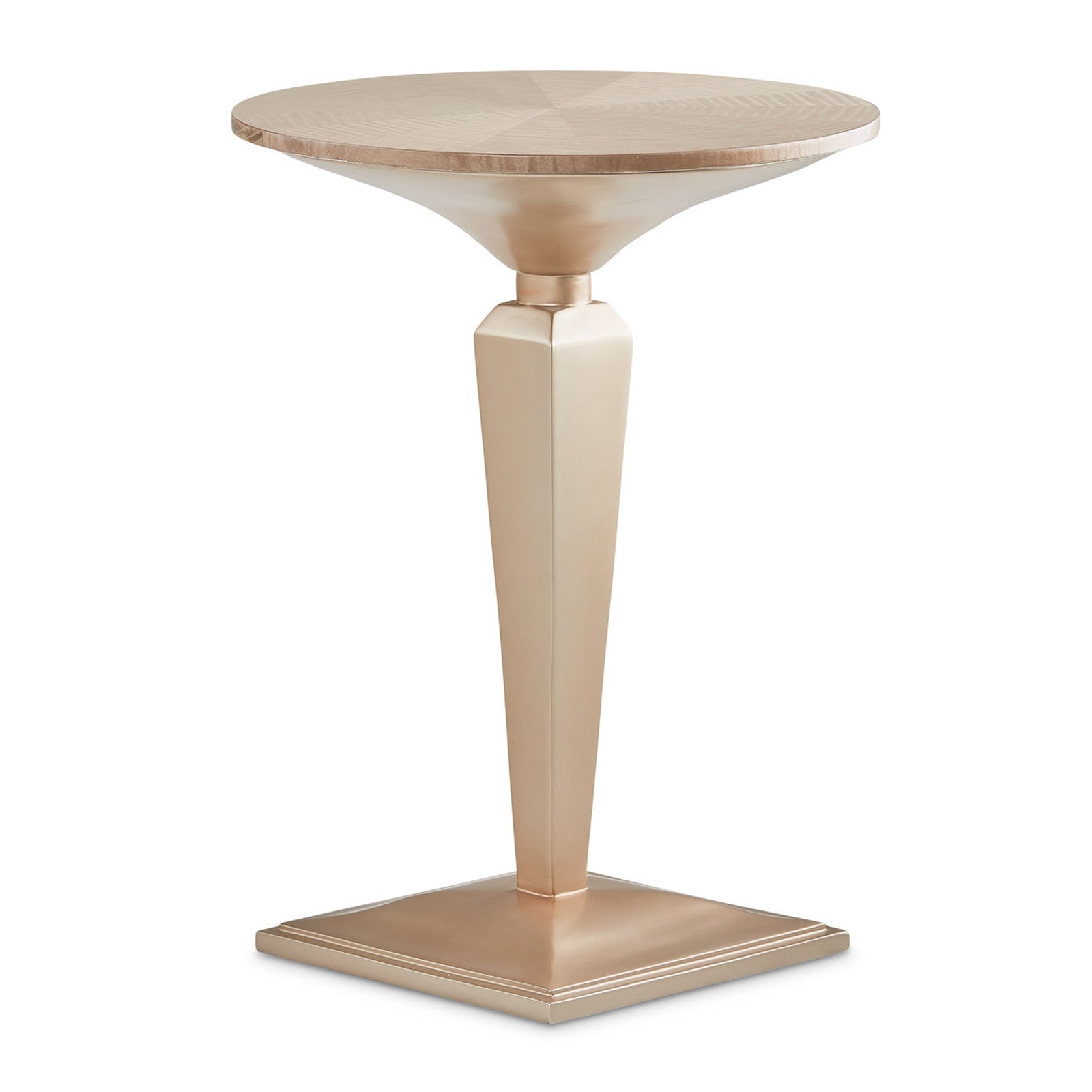 Michael Amini Malibu Crest Round Pedestal Tea Table
