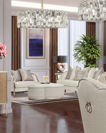 Michael Amini Malibu Crest & Half Accent Chair