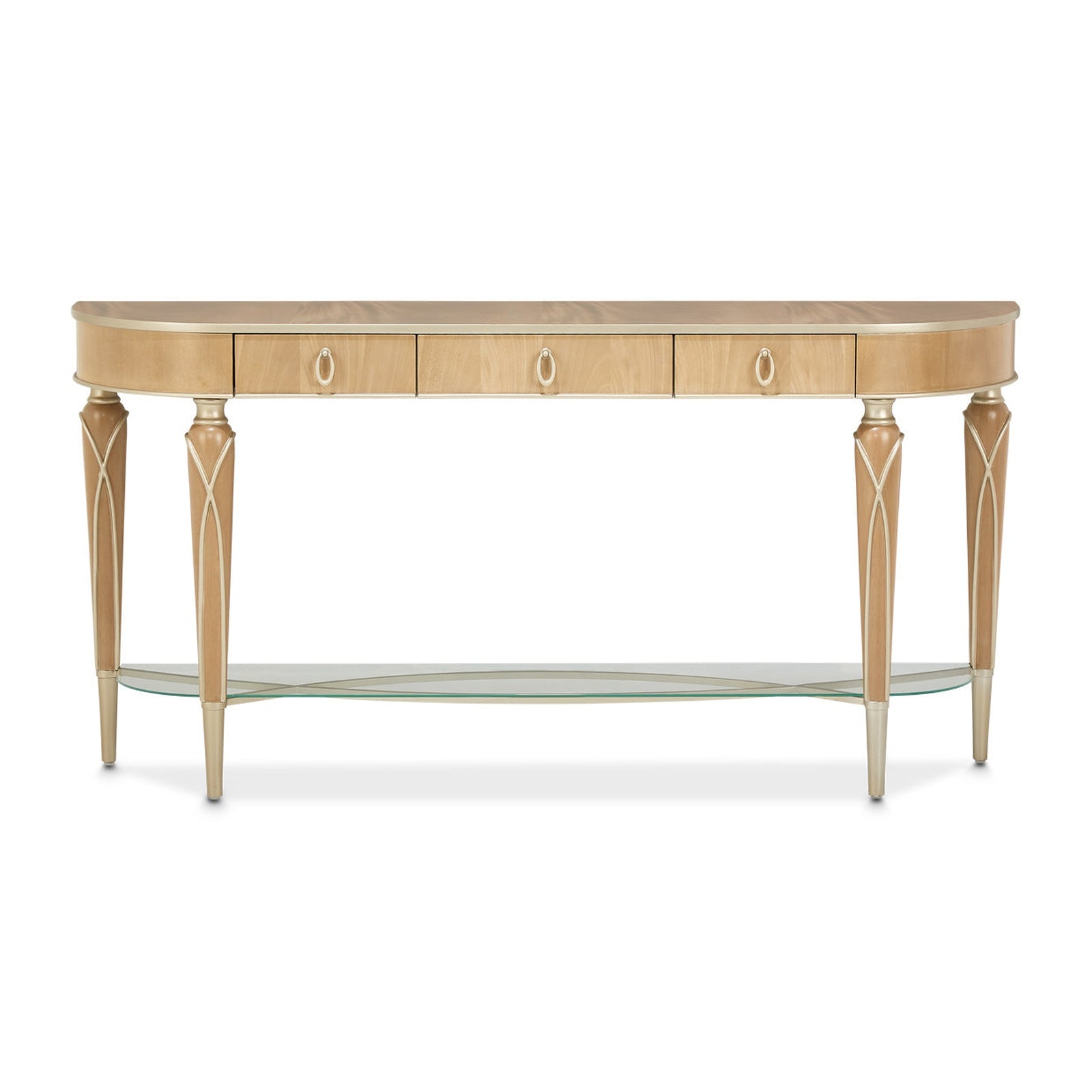 Michael Amini Villa Cherie Caramel Console Table