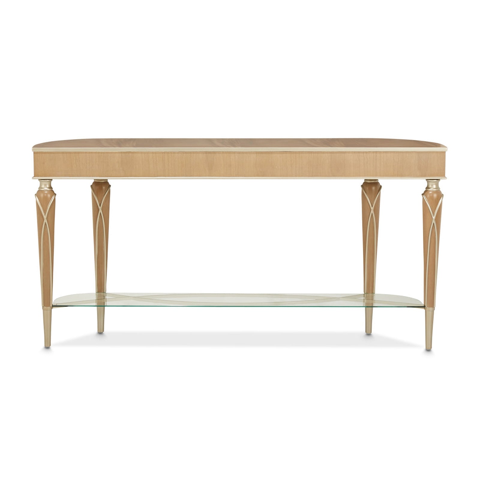 Michael Amini Villa Cherie Caramel Console Table