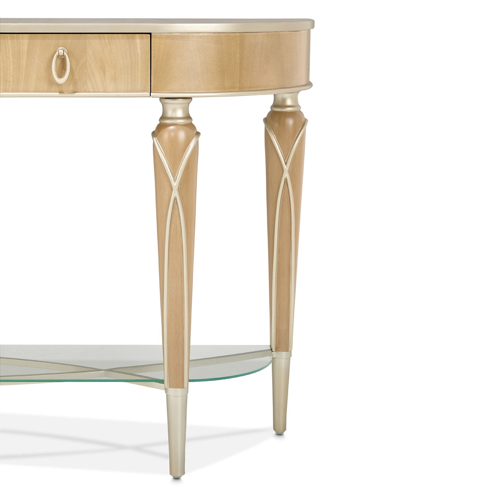 Michael Amini Villa Cherie Caramel Console Table