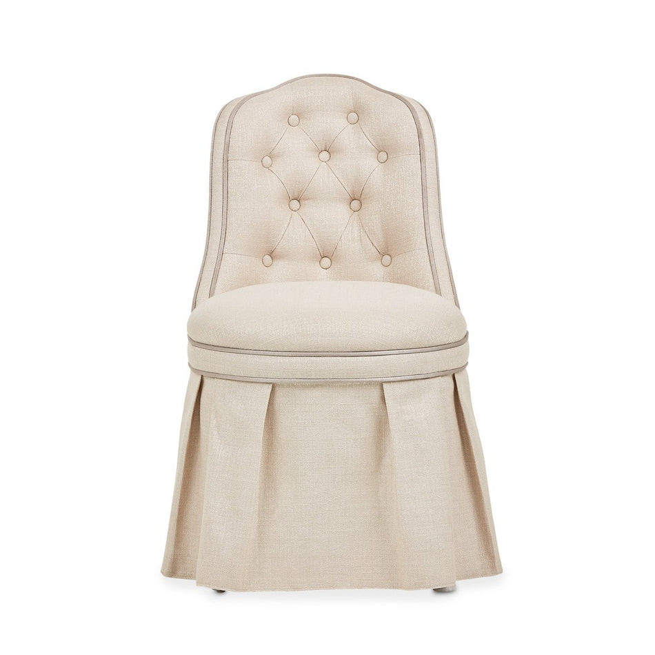Michael Amini Villa Cherie Tufted Vanity Chair