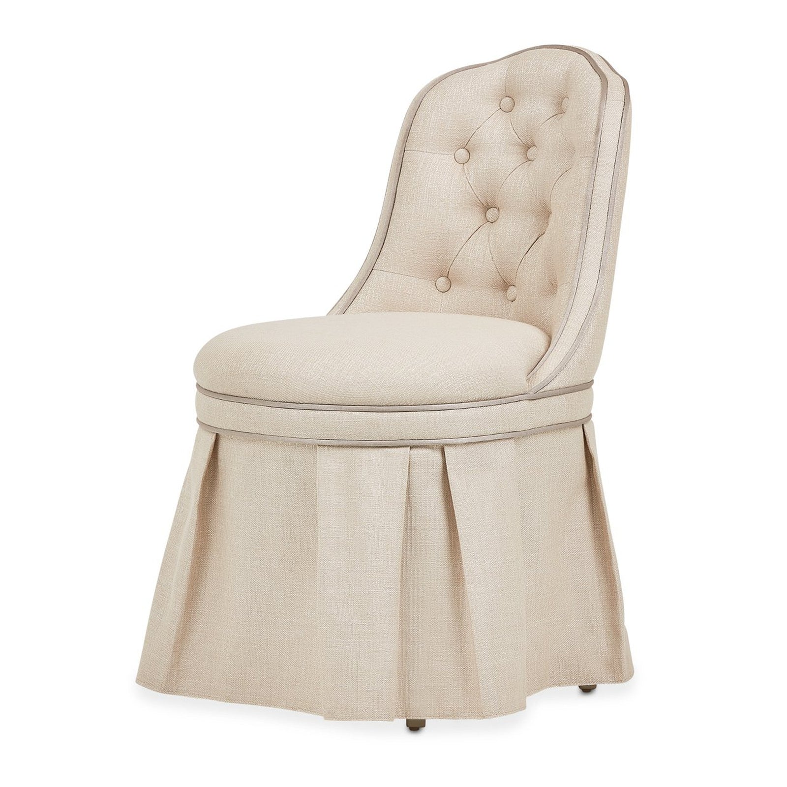 Michael Amini Villa Cherie Tufted Vanity Chair
