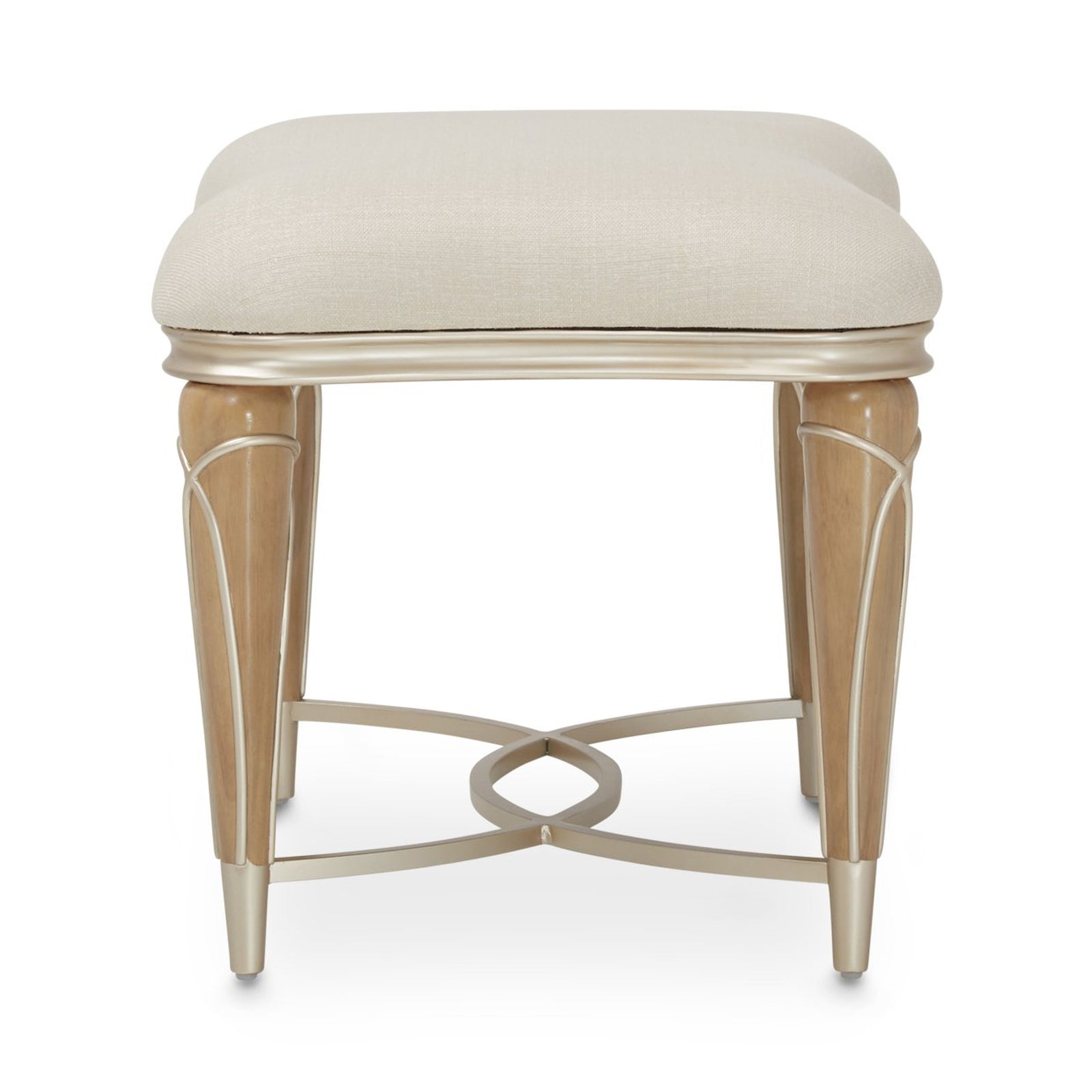 Michael Amini Villa Cherie Caramel Ottoman