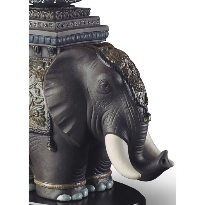 Lladro Siamese Elephant Table Lamp US