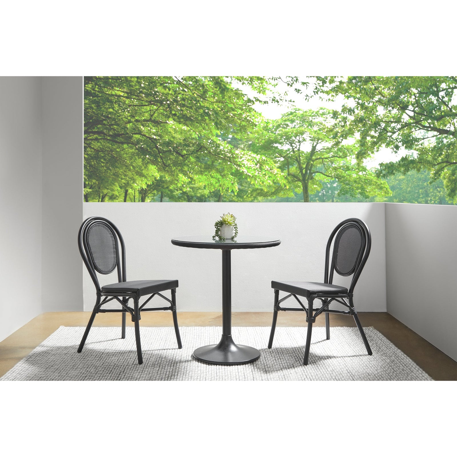 Euro Style Erlend Stacking Side Chair - Set of 2