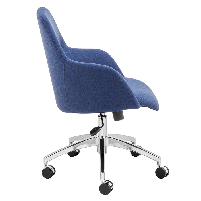 Euro Style Minna Office Chair with Polished Aluminum Base