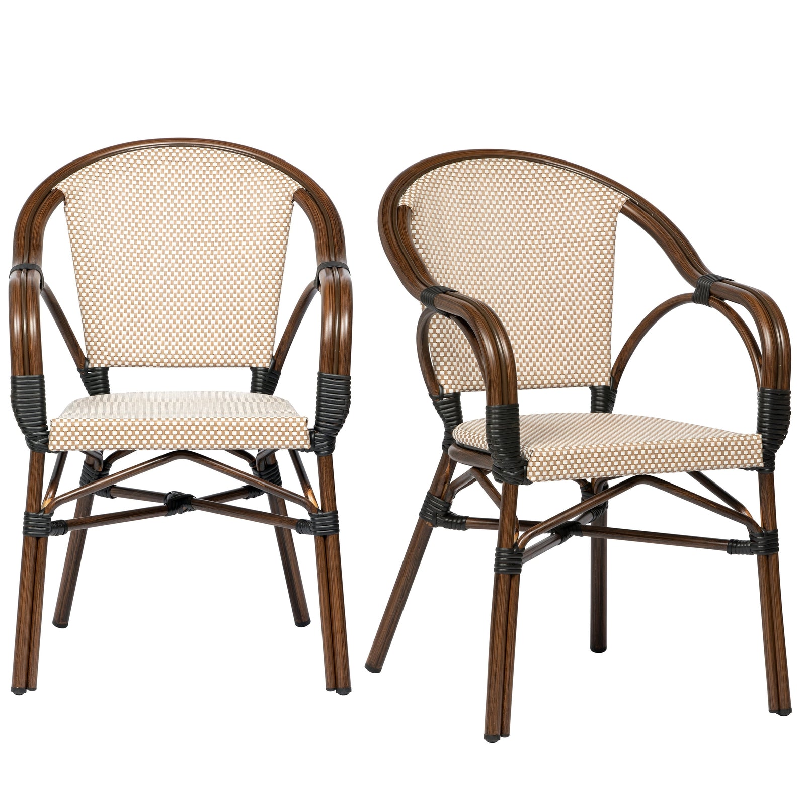 Euro Style Ivan Stacking Armchair - Set of 2