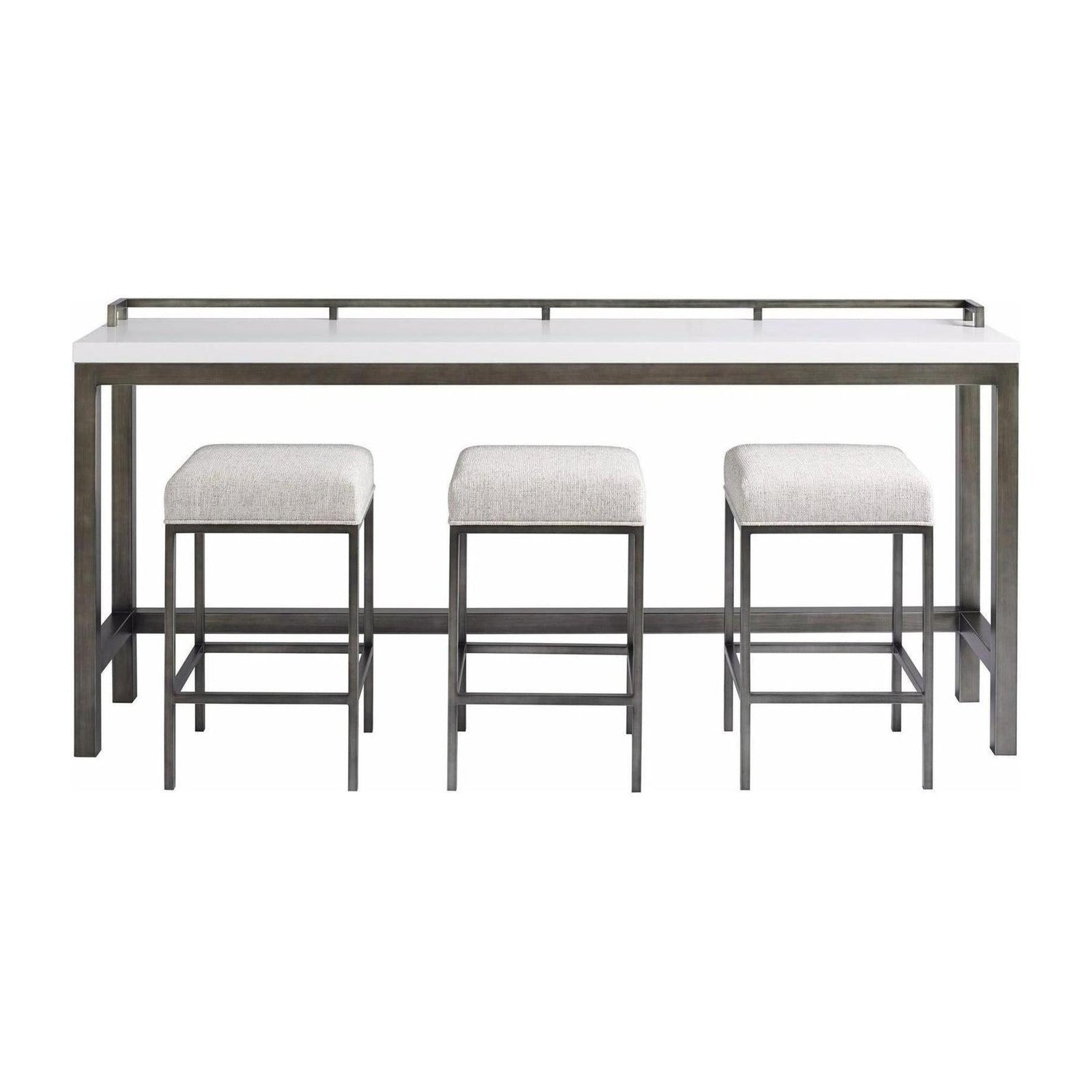 Universal Furniture Curated Essence Console Table with Stools
