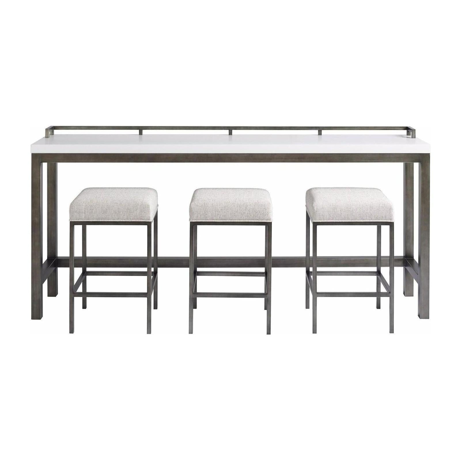 Universal Furniture Curated Essence Console Table with Stools