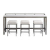 Universal Furniture Curated Essence Console Table with Stools