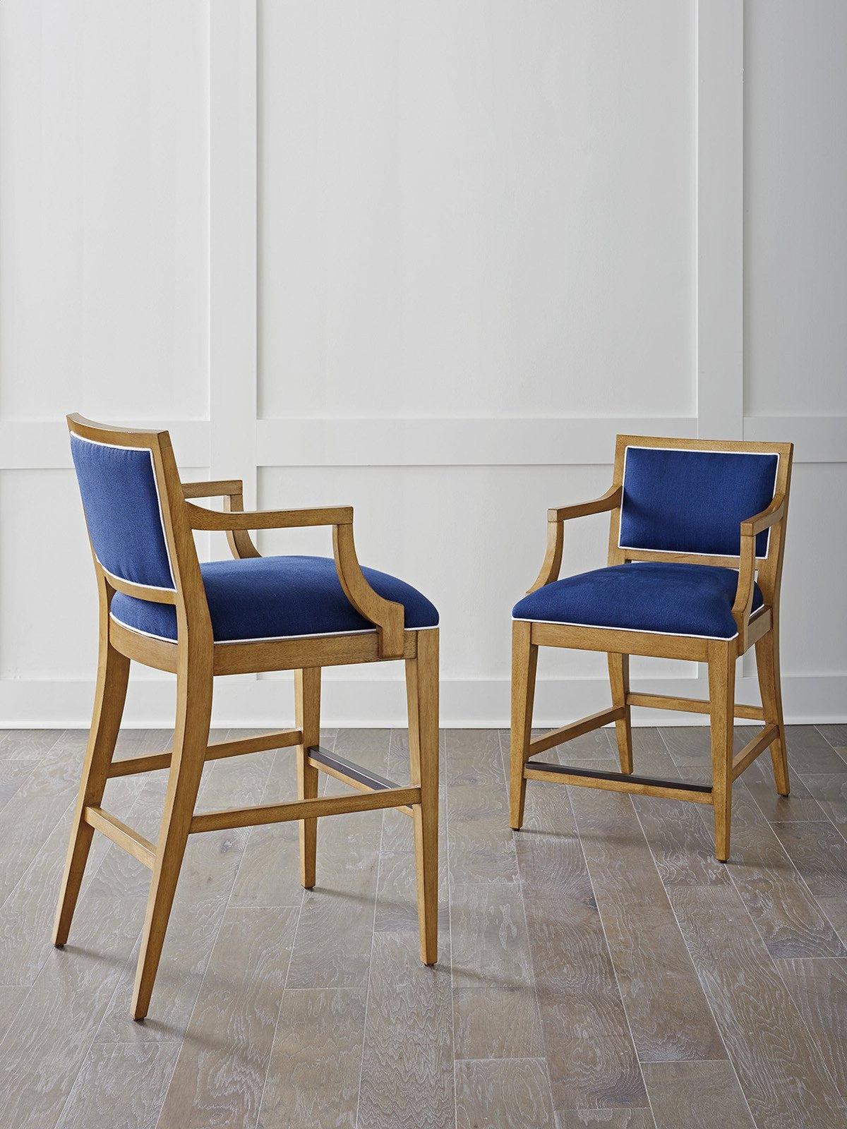 Barclay Butera Newport Eastbluff Upholstered Bar Stool Customizable