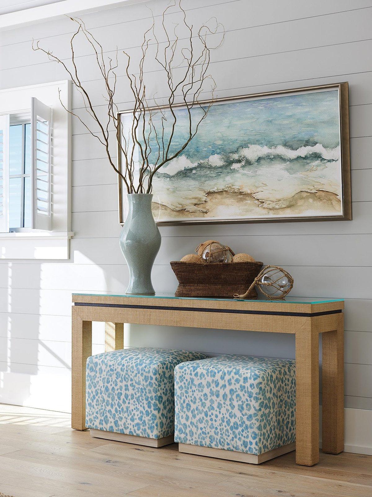 Barclay Butera Newport Harbor Raffia Console