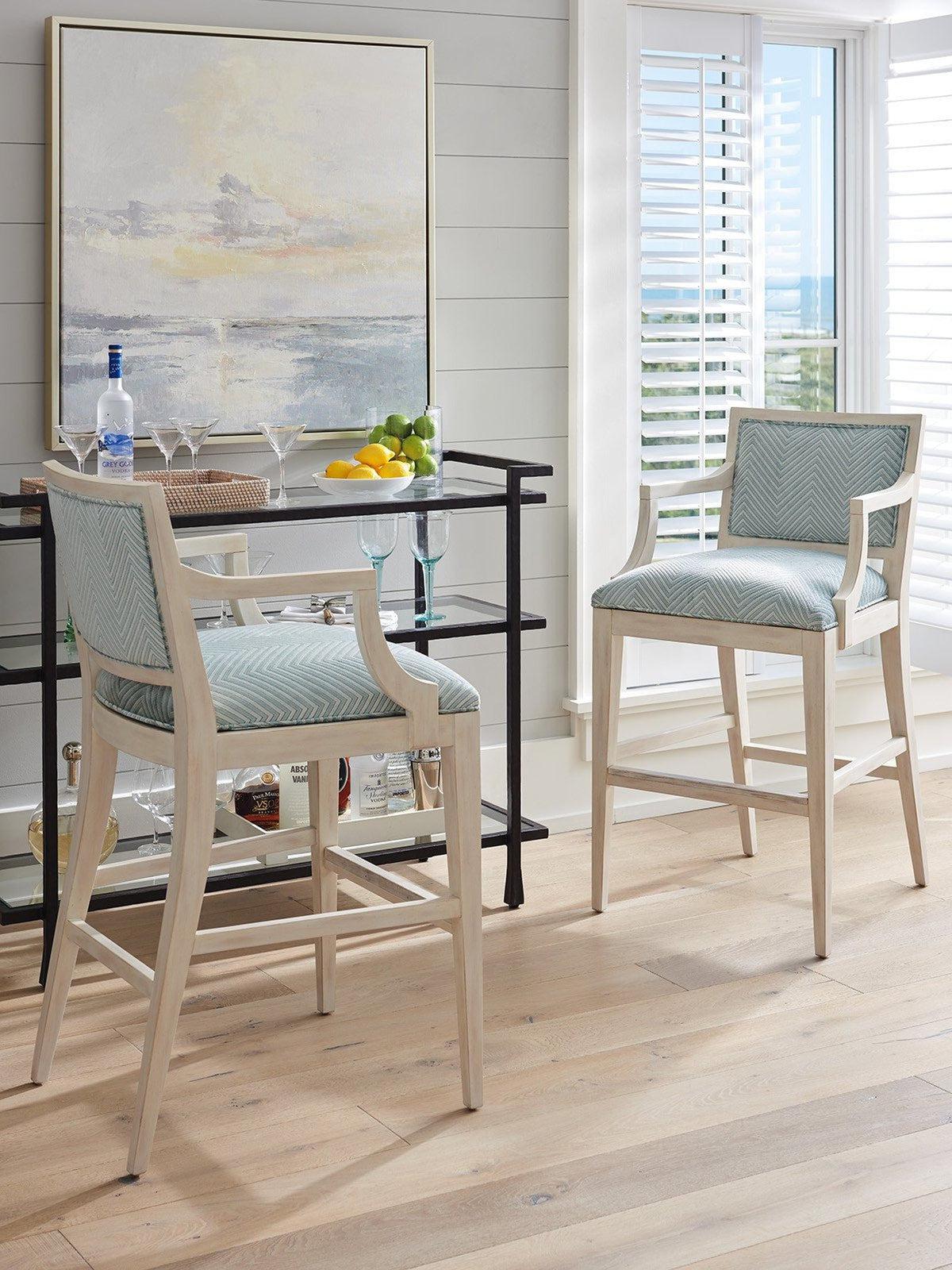 Barclay Butera Newport Eastbluff Upholstered Bar Stool Customizable
