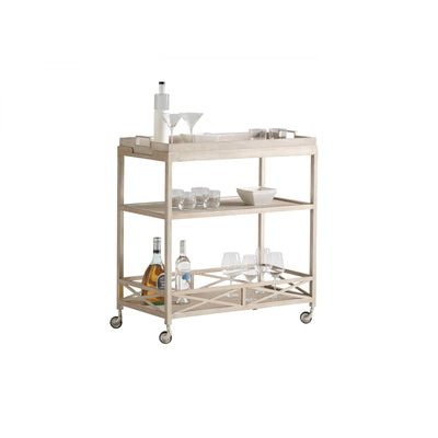 Barclay Butera Malibu Anacapa Metal Bar Cart