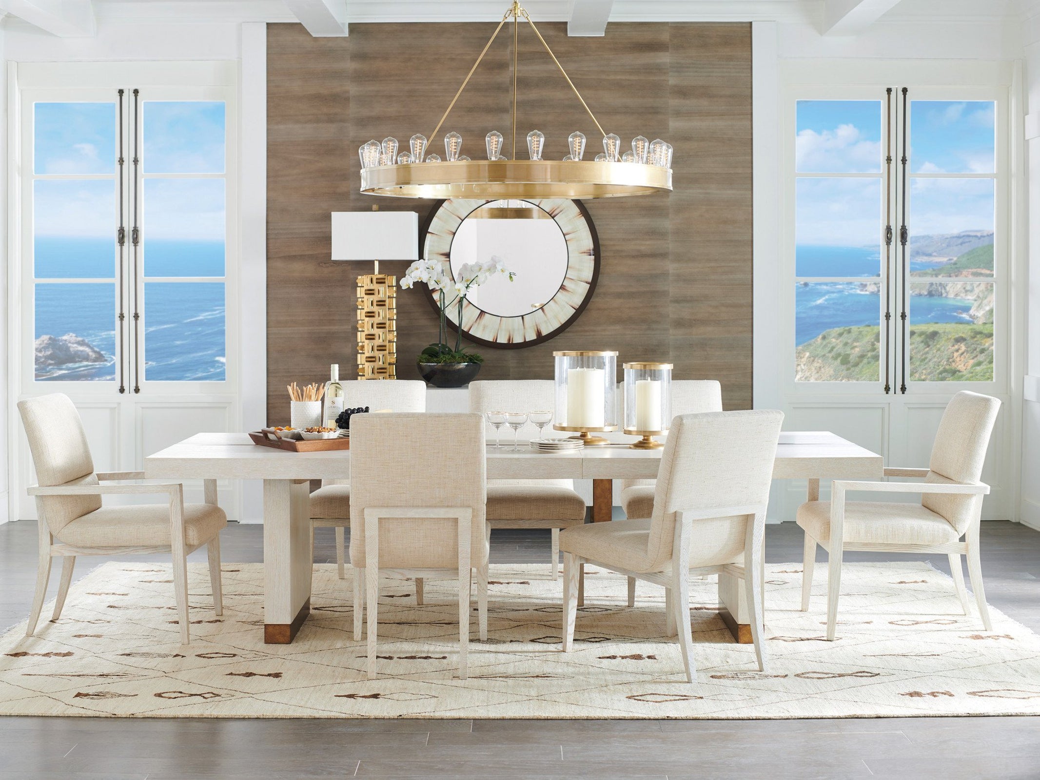 Barclay Butera Carmel Palmero Upholstered Arm Chair As Shown