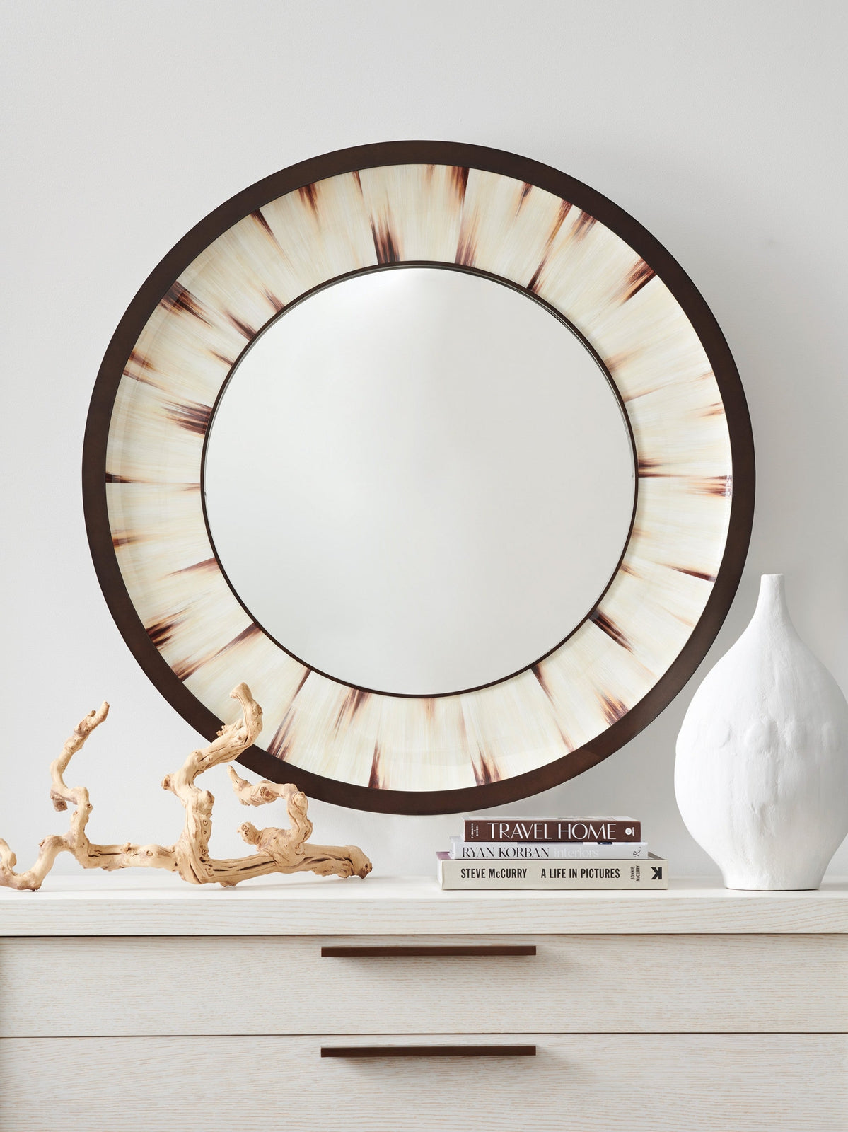 Barclay Butera Carmel Academy Round Mirror