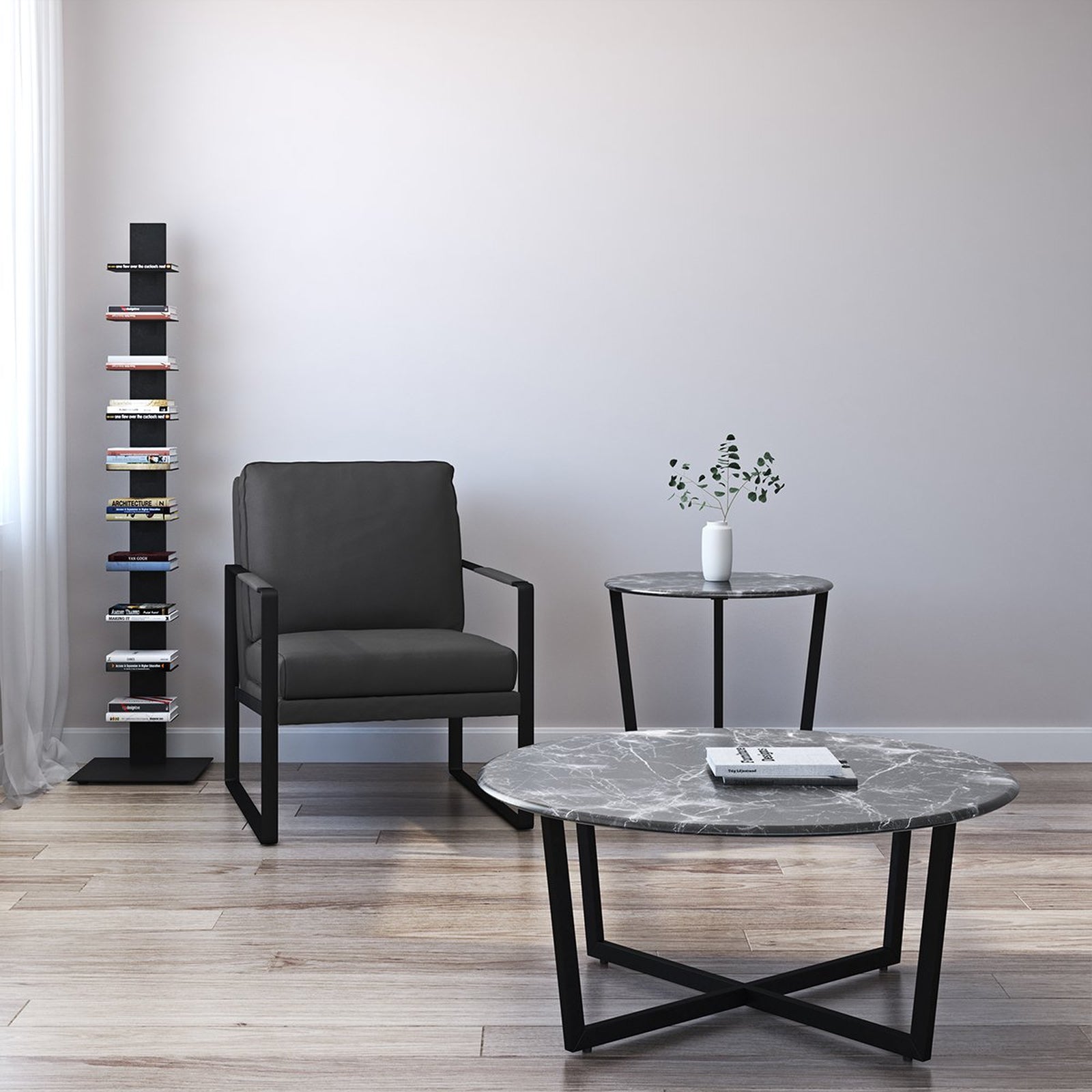 Euro Style Sapiens 60-inch Bookcase Tower