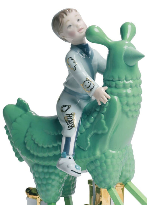 Lladro The Rocking Chicken Ride Figurine By Jaime Hayon